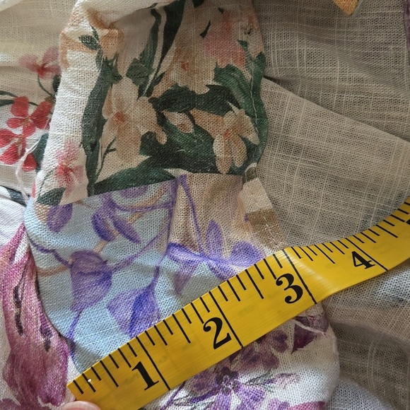 Women’s Zara Floral Mix Print High Rise Flowy Cottagecore Bohemian Short Small - Picture 8 of 13